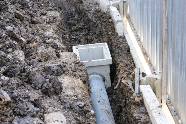 Fence Drain Installation Fence Drain Installation